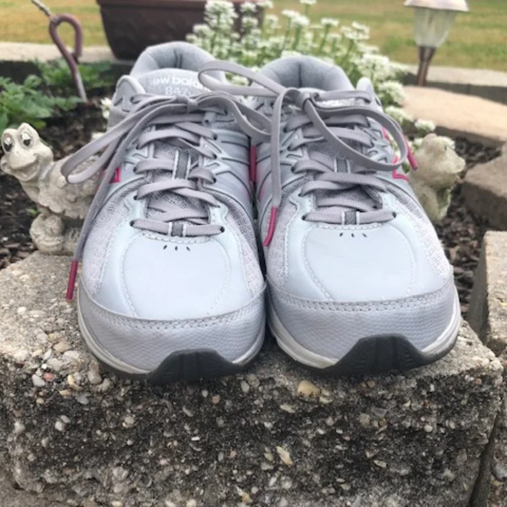 NEW BALANCE 847 V2 WOMENS WALKING SHOES GRAY PINK WW847GR2 SIZE 6-1/2M - Picture 4 of 14